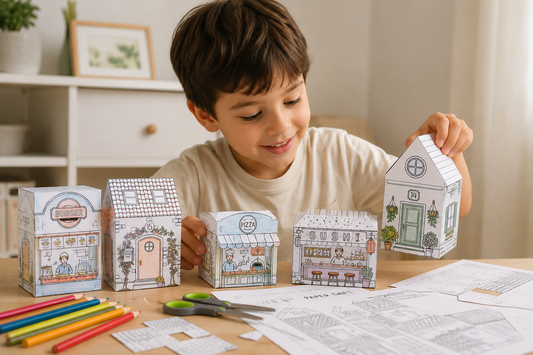 Foldoraz Paper Craft Village – DIY Printable Paper House