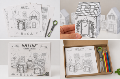 Foldoraz Paper Craft Village – DIY Printable Paper House