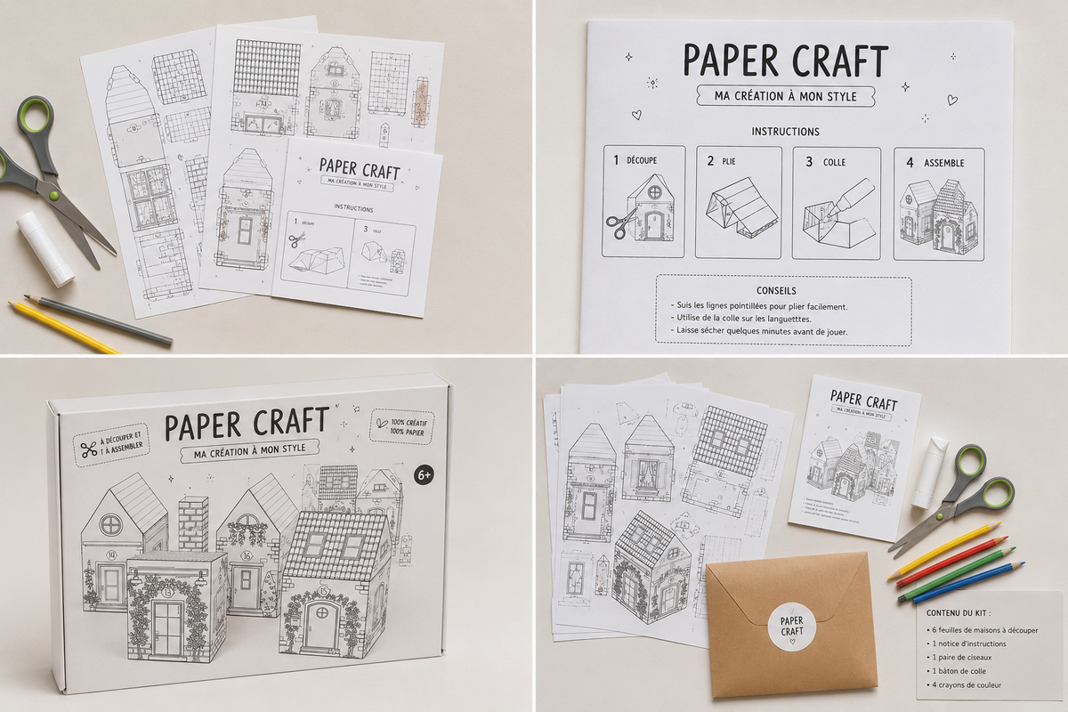 Foldoraz Paper Craft Village – DIY Printable Paper House